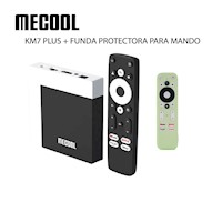 MECOOL KM7 PLUS + FUNDA VERDE PARA MANDO-Flourescente